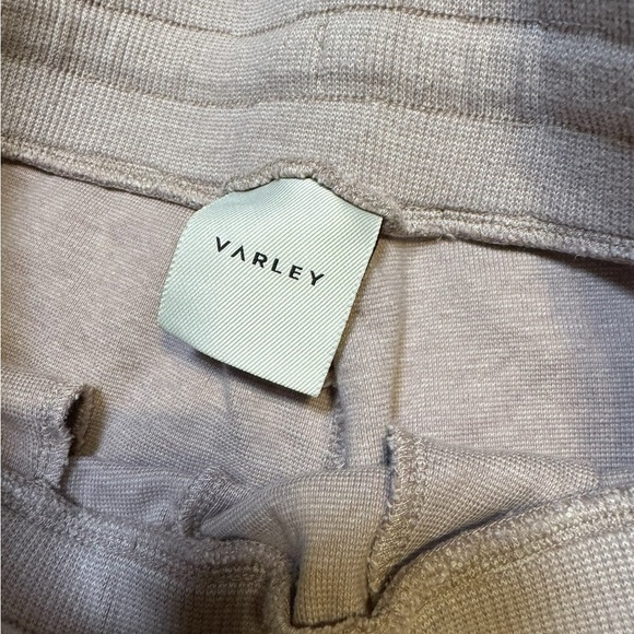 👖 Varley Track Pants Women’s M Gray Side Stripe Drawstring Lounge Joggers 👖 - Picture 3 of 5